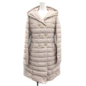 19AW ダウンコート ロング アウター 裏地チェック