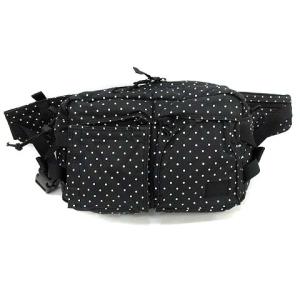 吉田カバン BLACK BEAUTY ウエストポーチ ボディバッグ ショルダー ドット ナイロン ブラック