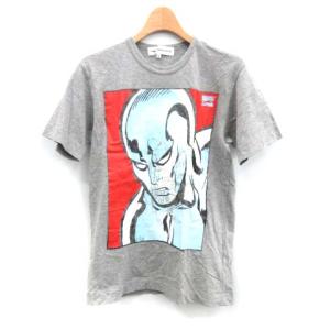 マーベルコミック MARVEL COMICS Tシャツ カットソー 半袖 プリント グレー