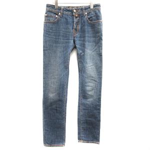 パンツ デニム ジーンズ ストレート ボタンフライ W29 インディゴ