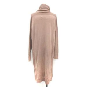 Martin Margiela 4 S ワンピース ニット シルク混 タートルネックロング ピンクベージュ