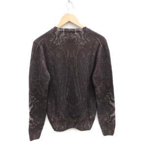 ETRO ニット セーター 長袖 総柄 カシミヤ
