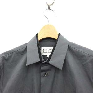 Martin Margiela 10 シャツ 長袖 無地 コットン 44 XS グレー