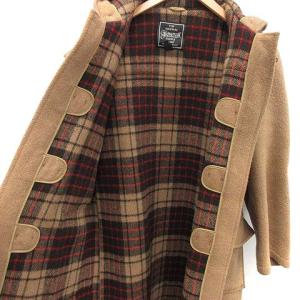 GLOVERALL ダッフルコート ロング フード ウール 40 L キャメル