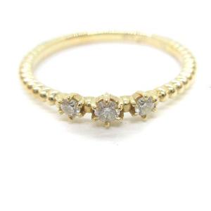 4℃ 指輪 リング ストーン 10金 K10 5号 イエローゴールド