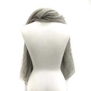 Faliero Sarti ストール マフラー カットオフ シルク混 ベージュ