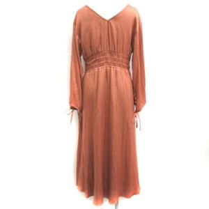 Ameri VINTAGE 19AW ワンピース ロング フレア TUCK SHAPE DRESS