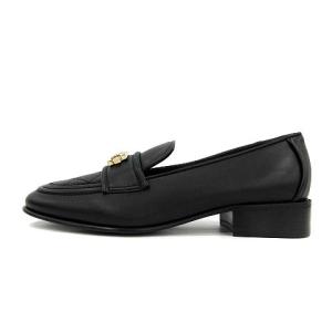 CHANEL 20AW ボーイシャネル ローファー チャンキーヒール ココマーク レザー