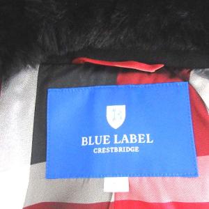 BLUE LABEL CRESTBRIDGE コート ロング ダブル ウール混 ファー