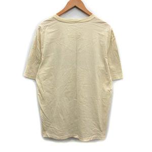 Martin Margiela 14 2018年製 Tシャツ カットソー 半袖 SCRUBBLE LOGO T-SHIRT 落書き ロゴ 46 S ベージュ
