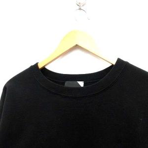 ATON 19AW GARMENT DYE URAKE CREWNECK PULLOVER 02 ブラック