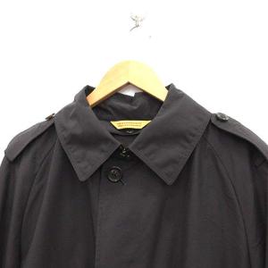 Paul Stuart トレンチコート ステンカラー ロング ウール混 ライナー付き L 茶 ブラウン