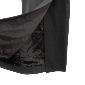 FUMITO GANRYU コムデギャルソン ラップスカート ウールギャバ ロング M 黒 ブラック