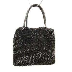 ANTEPRIMA ミニワイヤーバッグ スクエア ビジュー ブラック