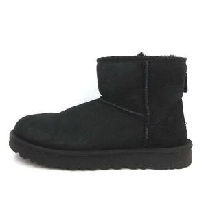 UGG australia ムートンブーツ クラシック ミニ 2 CLASSIC MINI 2 ショート US8 25cm 黒 ブラック 1016222