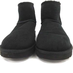 UGG australia ムートンブーツ クラシック ミニ 2 CLASSIC MINI 2 ショート US8 25cm 黒 ブラック 1016222