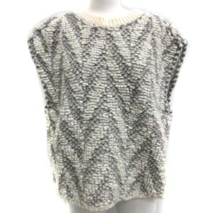 6 ロク 20AW セーター ニット JACQUARD KNIT NO SLEEVE PULLOVER 総柄 ノースリーブ