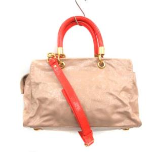 MARC by MARC JACOBS ハンドバッグ ショルダー 2WAY レザー ピンクベージュ オレンジ