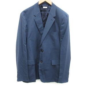 タイニー Tiny テーラードジャケット シングル 2B センターベント ウール モヘヤ混 52 XL 紺 ネイビー