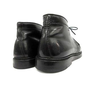 Alden チャッカブーツ コードバン プレーントゥ ブラック 