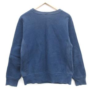 Champion リバースウィーブ × エムティーデザイン Mt Design スウェット トレーナー クルーネック 長袖 エルボーパッチ ロゴ