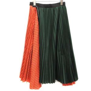 sacai 19AW スカート プリーツ Zip Detail Pleated Skirt 1 