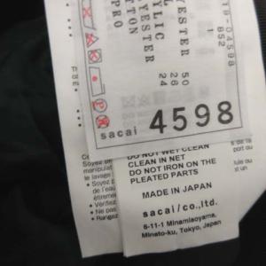 sacai 19AW スカート プリーツ Zip Detail Pleated Skirt 1 