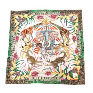 スカーフ カレ90 LA MARCHE DU ZAMBEZE ザンベジ川の行進