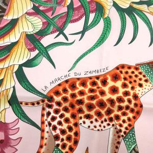 HERMES スカーフ カレ90 LA MARCHE DU ZAMBEZE ザンベジ川の行進