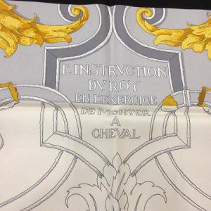 HERMES 21SS スカーフ カレ90 L'INSTRUCTION DU ROY 帝王学 シルク