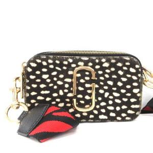 カメラバッグ ショルダー ポシェット ハラコ パイソン型押し マルチカラー