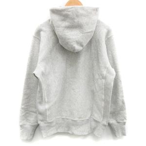 Champion 20FW リバースウィーブプルオーバーフードデッドスウェットシャツ パーカー フーディ 裏起毛 ロゴ プリント L グレー