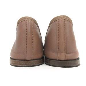 Repetto バレエシューズ リボン パンプス フラット レザー 38 24cm 茶 ブラウン