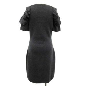 FENDI ワンピース ニット 半袖 パフスリーブ ウール