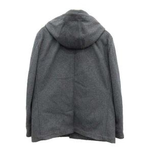 LACOSTE コート アウター ショート丈 ダウンライナー ウールメルトン 5 XXL グレー