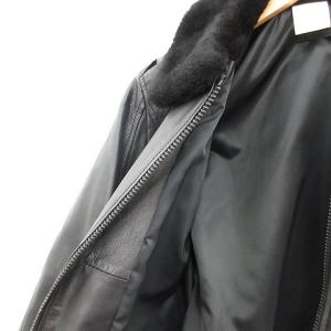 N.HOOLYWOOD アウター ピーシーズ G-1ジャケット pieces G-1 JACKET ゴートレザー ムートン 38 M 黒