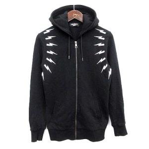 KIDS キッズ パーカー スウェット ジップアップ 14 黒 