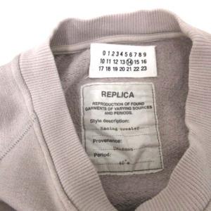 Martin Margiela 14 46 M 07AW REPLICA 40’s Racing sweater スウェット トレーナー 長袖 グレー