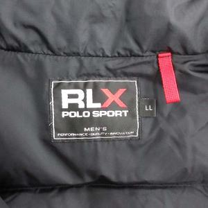 POLO SPORT RLX ラルフローレン ダウンジャケット アウター スタンドカラー ナイロン LL 緑 グリーン