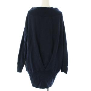 L'Appartement ひざ丈スウェットワンピース ネイビー