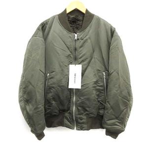08sircus 19AW MA-1 ミリタリージャケット アウター リバーシブル レッキスエコファー ジップアップ 4 XL カーキ