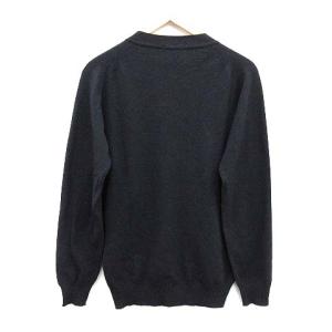 JOHN SMEDLEY カーディガン ニット 長袖 THAMES SADDLE CARDIGAN VNLS ウール カシミヤ シルク混 M 紺 ネイビー