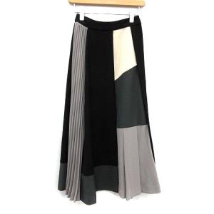 19AW スカート ロング フレア プリーツ COLOR SCHEME SKIRT S
