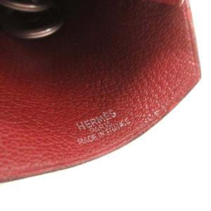 HERMES 2011年製 クロシェット キーリング ロングネックレス ボルドー