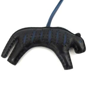 HERMES 19AW バッグチャーム ROOROO ルールー レザー ブルーサフィール