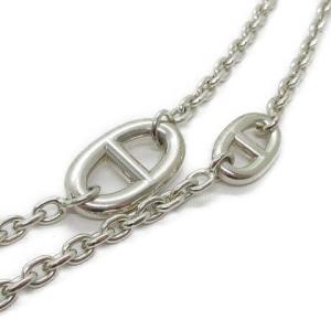 HERMES シェーヌダンクル ネックレス ペンダント ファランドール シルバー