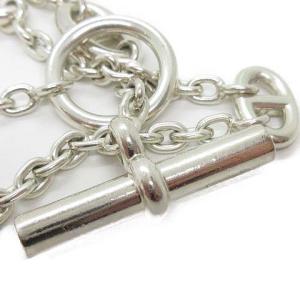 HERMES シェーヌダンクル ネックレス ペンダント ファランドール シルバー