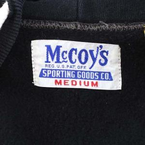 THE REAL McCOY'S ブコ BUCO パーカー ジップアップ スウェット プリント 裏起毛 M 黒 ブラック