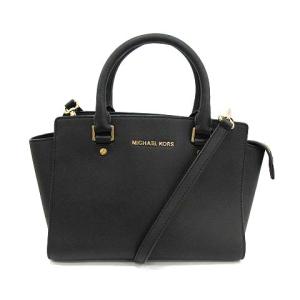 ハンドバッグ ショルダー 2WAY レザー 黒 ブラック