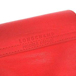 Longchamp ル プリアージュ キュイール ハンドバッグ ショルダー 2WAY レザー 赤 レッド